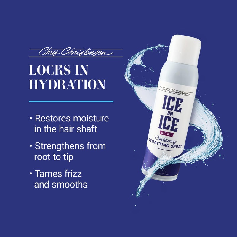 Chris Christensen Ice on Ice Ultra Conditioning Dematting Spray, Dog Conditioner, Groom Like a Professional, Lightweight Formula, Dematts & Detangles, Conditions & Protects, Made in The USA, 13.2oz - Image 4